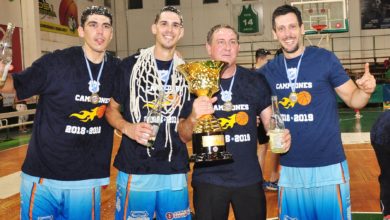 Facundo Toledo, Oscar Cabrera, Gustavo Rossotto y Leandro Conti