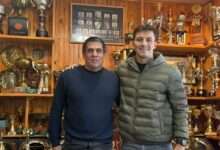El presidente Germán Baralle y Santiago Fereyra